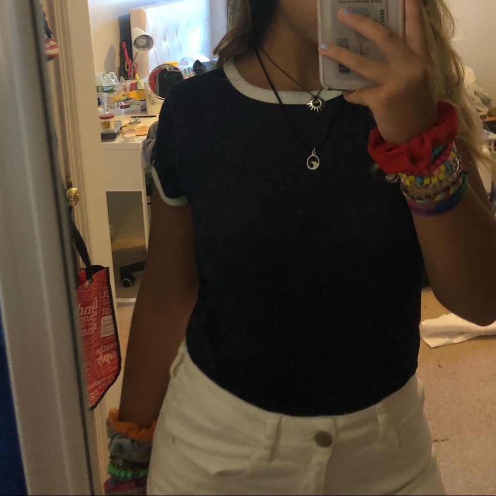American Eagle blue top